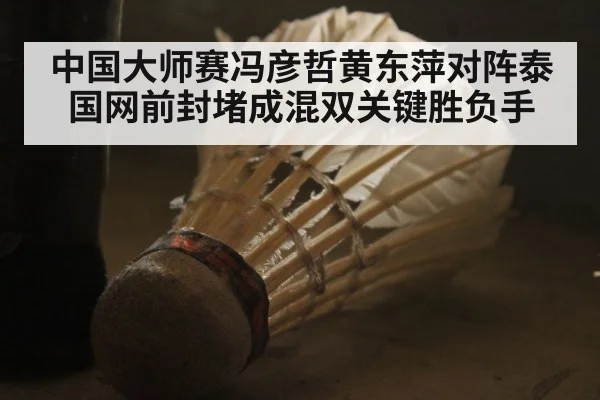 中国大师赛冯彦哲黄东萍对阵泰国网前封堵成混双关键胜负手
